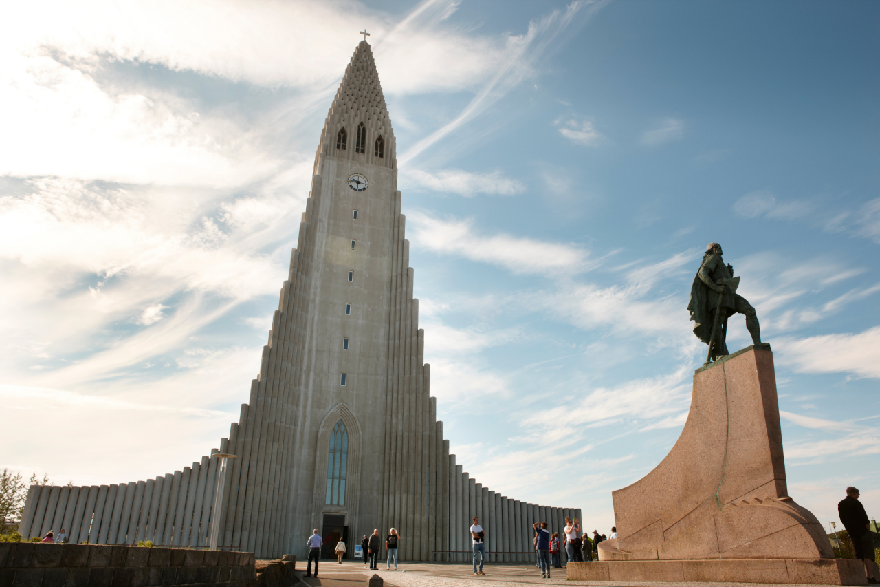 La statue de Leif Erikson à Reykjavik.
